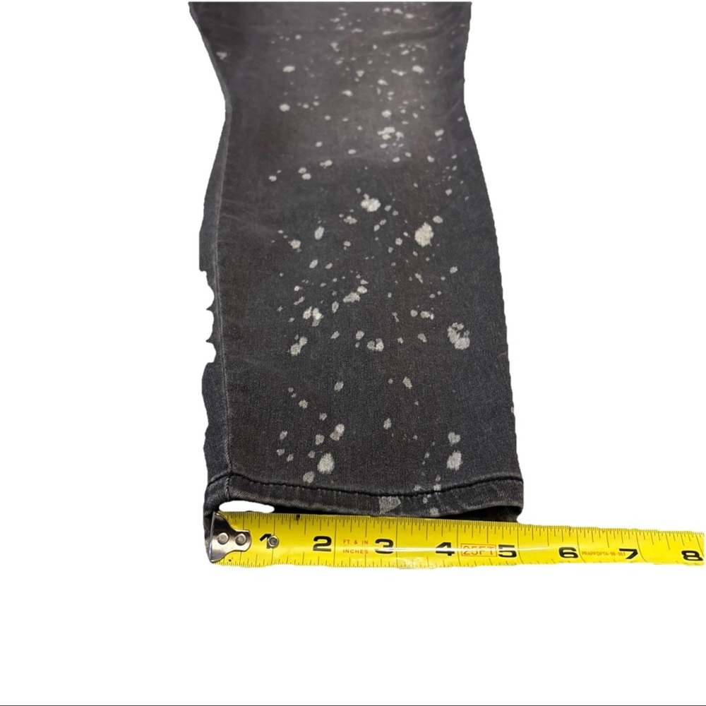 Fashion Nova Women’s Curve On The Spot Paint Splatter Gray Skinny Jeans Size 20W - Picture 10 of 15